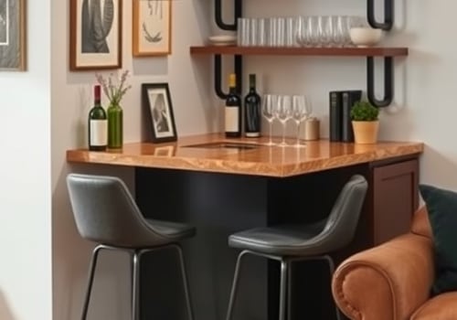 Creating a Cozy Home Bar with Décor and Accessories Around a Bar Sink